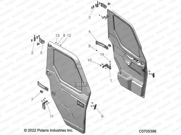 BODY | BODY, DOOR, FULL, MOUNTING - R22RRY99A9/AC/AM/AS/B9/BC/BM/BS/1A9/AC/AM/AS/B9/BC/BM/BS (C0705398)