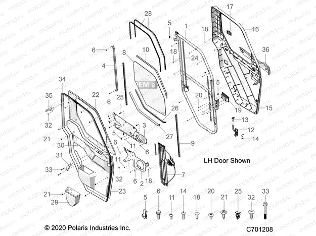 BODY | BODY, DOOR, FULL, POWER - R22RRV99AG/2AG/2BG (C701208)