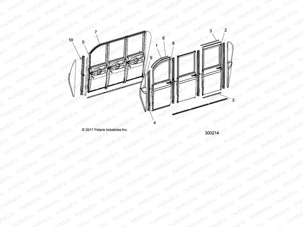 BODY | BODY, DOOR, FULL, SEALS (FROM 2/27/2017) - L17G2/4/6/ELXD (300214)