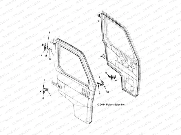 BODY | BODY, DOOR MOUNTING - R152DPD1AA (49BRUTUSDOORMTG15DM)