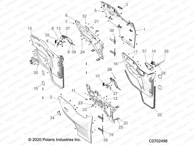 BODY | BODY, DOORS, FRONT - G22G4E99NP (C0702498)