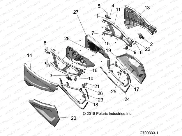 BODY | BODY, DOORS, FRONT - Z20N4K99AF/AK/BF/BK (C700333-1)