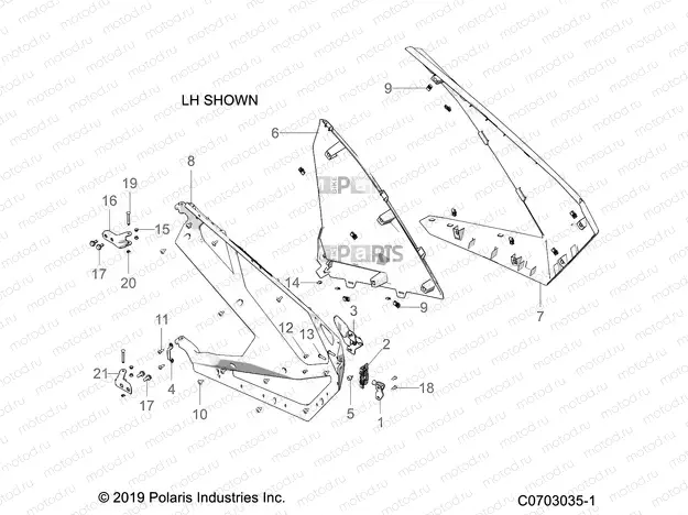 BODY | BODY, DOORS, FRONT - Z20R4B92AC/BC/AR/BR/D92AC/BC/AR/BR (C0703035-1)
