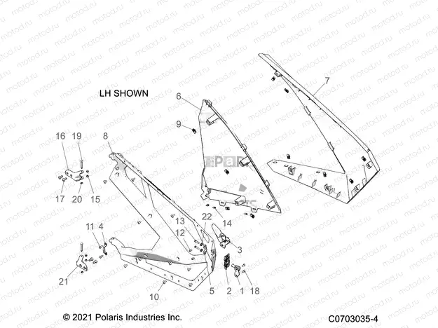 BODY | BODY, DOORS, FRONT - Z21R4F92AH/BH (C0703035-4)