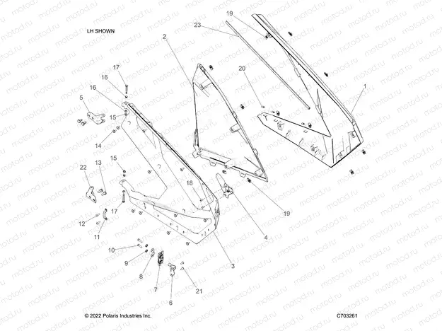 BODY | BODY, DOORS, FRONT - Z23RMD2KAK/AJ/BK/BJ (C703261)