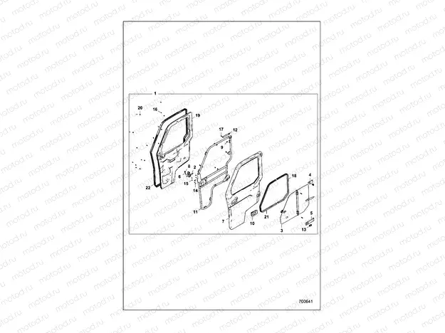 BODY | BODY, DOORS, LH - D16B4PD1AJ (700641)