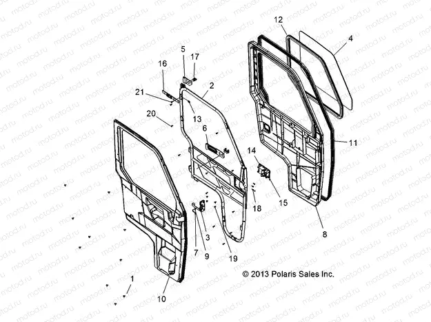 BODY | BODY, DOORS - R152DPD1AA (49BRUTUSDOOR13M)