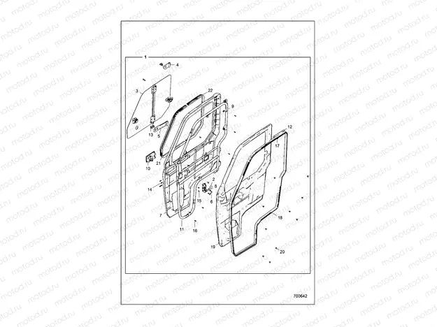 BODY | BODY, DOORS, RH - D16B4PD1AJ (700642)