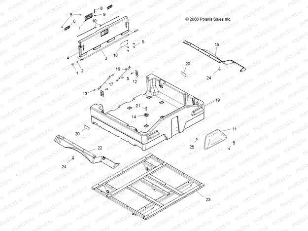 BODY | BODY, DUMP BOX - A12CF76AA (49ATVBOX096X6)