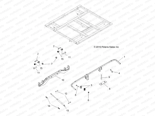 BODY | BODY, DUMP BOX LEVER and SHOCK MOUNTING - A15S6A76FA (49ATVBOXMTG116X6)