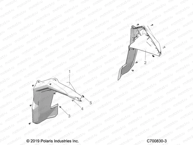 BODY | BODY, FENDER FLARES, FRONT - G23GMP99A/99B (C700830-3)