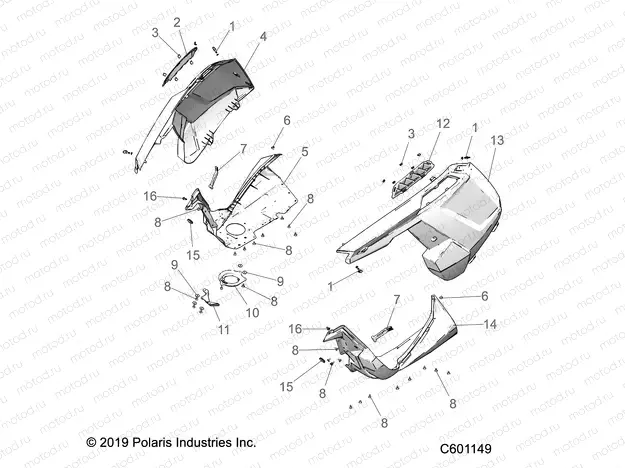 BODY | BODY, FENDERS and SIDE PANELS - S20CBA6GSL (C601149)