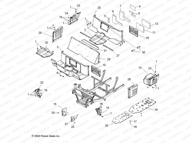 BODY | BODY, FLOOR and FENDERS - R09WH68AC/AG/AH/AL/AR/AZ (49RGRMOLDINGS09CREW)