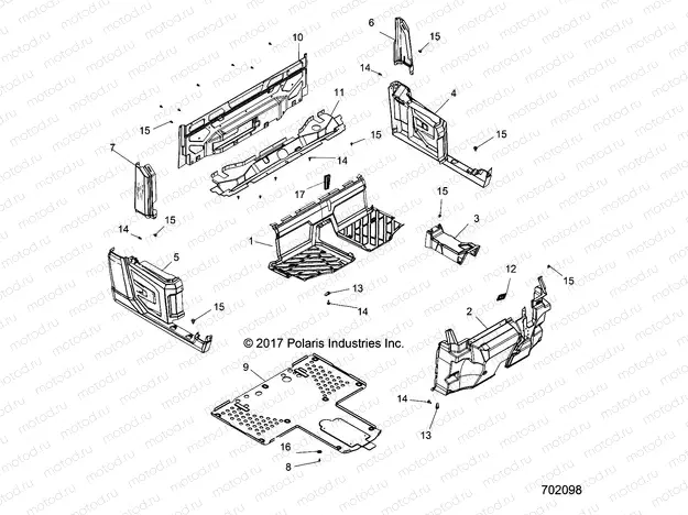 BODY | BODY, FLOOR and FENDERS - R18RTE87F1/S87C1/F1 (702098)