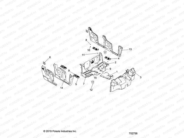 BODY | BODY, FLOOR and FENDERS - R20M4A57L1 (702756)