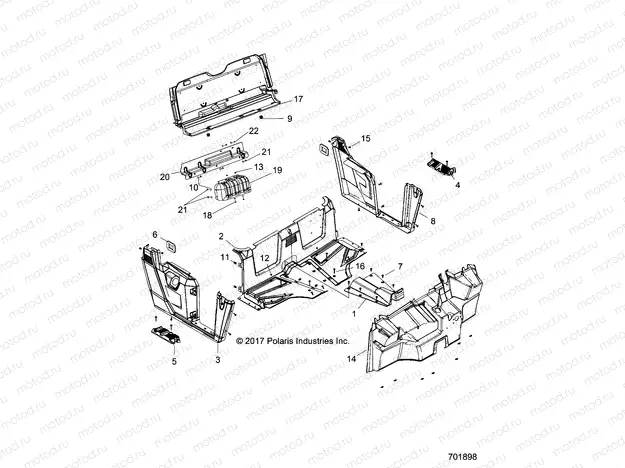 BODY | BODY, FLOOR and FENDERS - R20MAA50B1/B7  (701898)