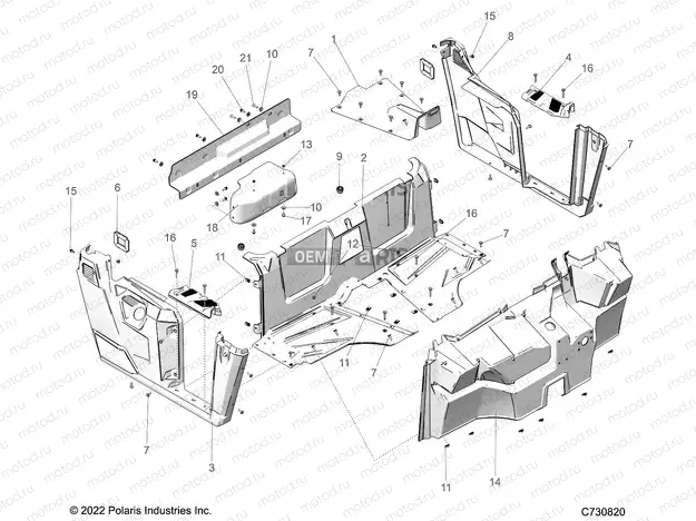 BODY | BODY, FLOOR and FENDERS - R23MAE57DX (C730820)