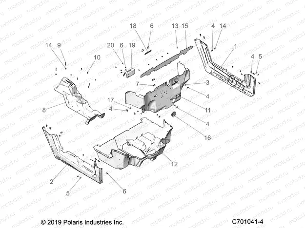 BODY | BODY, FLOOR and ROCKER PANELS - Z20CHA57A2/E57AM (C701041-4)