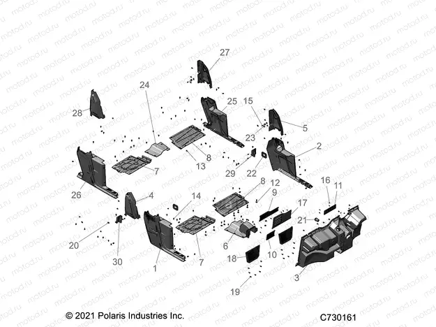 BODY | BODY, FLOOR and ROCKERS - R22M4K57B4/B2 (C730161)