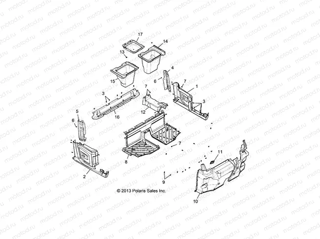 BODY | BODY, FLOOR, FRONT - R15RUA57AA/E57AC (49RGRFLOOR15FSCRWF)