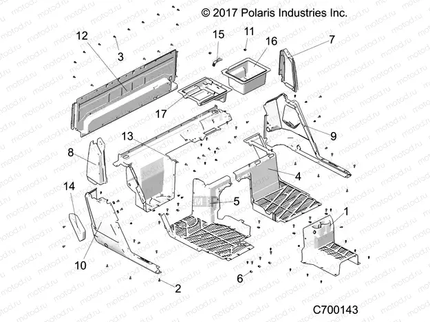 BODY | BODY, FLOOR, REAR - R19RSU99A9/AD/B9/BD (C700143)