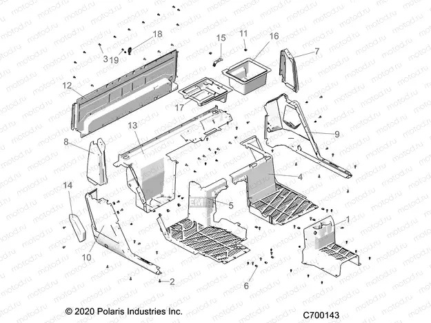 BODY | BODY, FLOOR, REAR - R21RSF99AK (C700143)