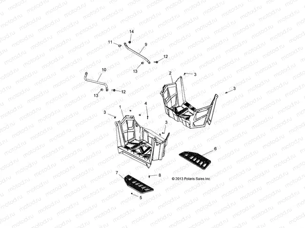 BODY | BODY, FOOTWELLS - A15SVA85FD (49ATVFOOTWELL14850SCRAM)
