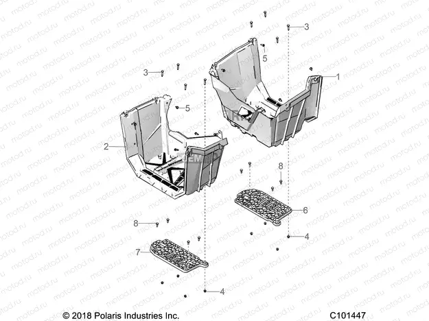 BODY | BODY, FOOTWELLS - A21SXV95AG/CAG (C101447)