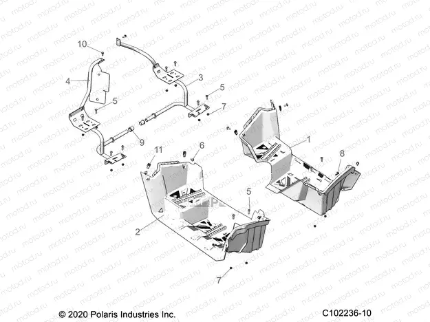 BODY | BODY, FOOTWELLS - A22SWE57F1/S57C1/C2/C5 (C102236-10)