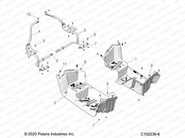 BODY | BODY, FOOTWELLS - A23SDE57P4 (C102236-6)