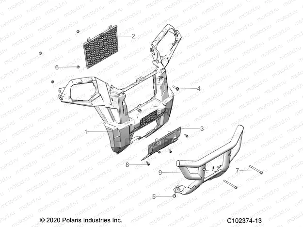 BODY | BODY, FRONT BUMPER - A22SVA85A3 (C102374-13)