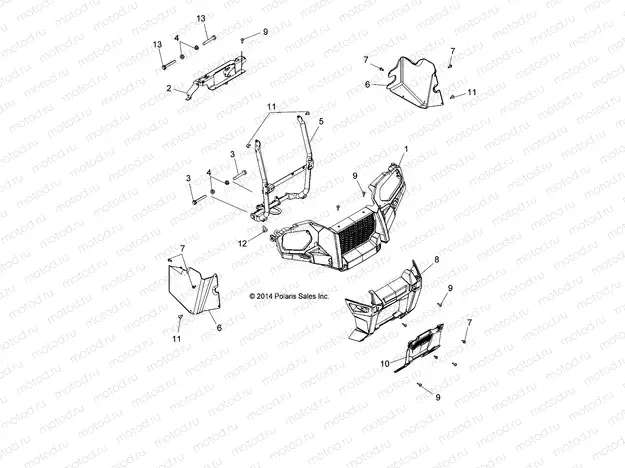 BODY | BODY, FRONT BUMPER and MOUNTING - A15SDA57FH (49ATVBUMPER15570A)