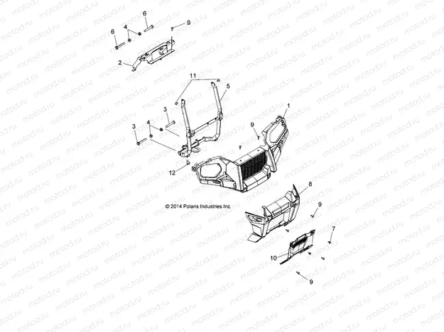 BODY | BODY, FRONT BUMPER and MOUNTING - A15SHD57AC/E57AS/AM/L57AK (49ATVBUMPER15570SP)