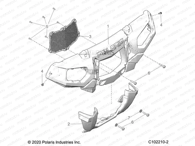 BODY | BODY, FRONT BUMPER and MOUNTING - A20SXM95AL/CAL (C102210-2)