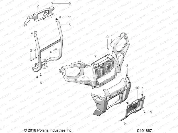 BODY | BODY, FRONT BUMPER and MOUNTING - A21S6E57A1/3A1 (C101867)