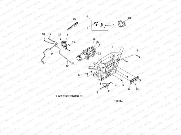BODY | BODY, FRONT BUMPER WINCH and MOUNTING - A20SXM95AL/CAL (100144)