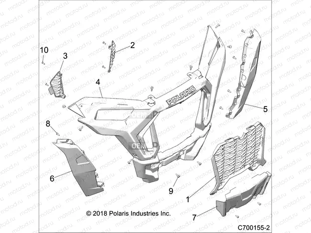 BODY | BODY, FRONT BUMPER - Z18VEL92BK/BR/LK (C700155-2)