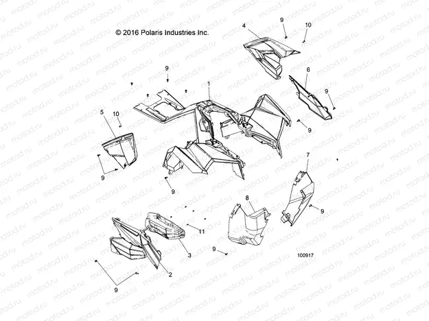 BODY | BODY, FRONT CAB and SIDE PANELS - A17SVA85A2 (100917)