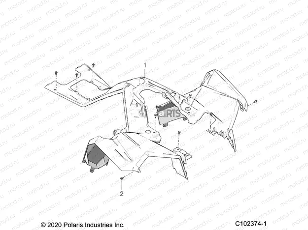 BODY | BODY, FRONT CAB and SIDE PANELS - A20SVA85A3 (C102374-1)