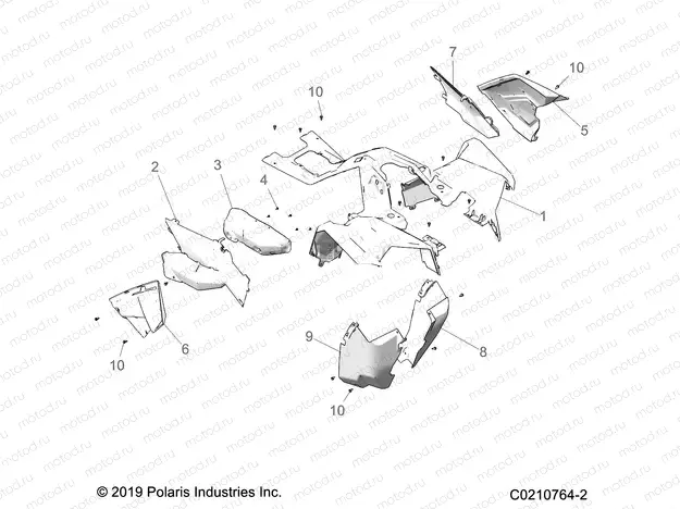 BODY | BODY, FRONT CAB and SIDE PANELS - A21SVE95KK (C0210764-2)
