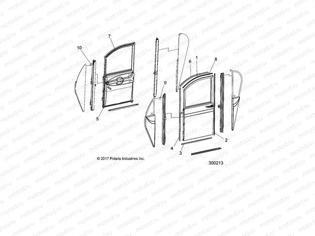 BODY | BODY, FRONT DOOR, FULL, SEALS (FROM 2/27/2017) - L17G2/4/6/ELXD (300213)