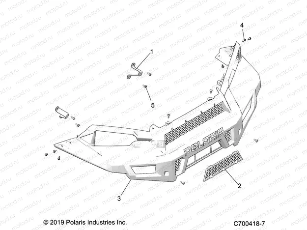 BODY | BODY, FRONT FACIA - D21BBPD4B4 (C700418-7)