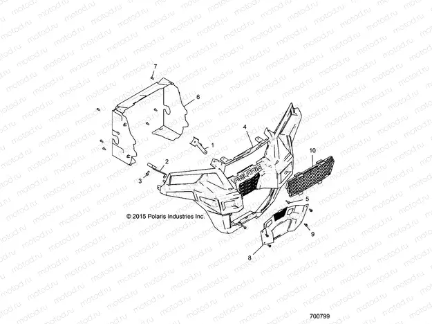 BODY | BODY, FRONT FACIA - G21G4E99NW (700799)