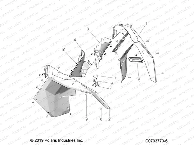 BODY | BODY, FRONT FENDER - Z21R4D92AM/BM/AC (C0703770-6)