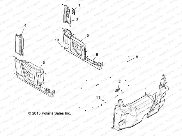 BODY | BODY, FRONT FLOOR AND FENDER - D131D9JDJ/1L9JDJ (49BRUTUSFENDER13D)