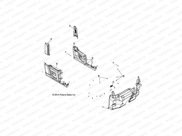 BODY | BODY, FRONT FLOOR AND FENDER - R16B1PD1AA (49BRUTUSFENDER151DLM)