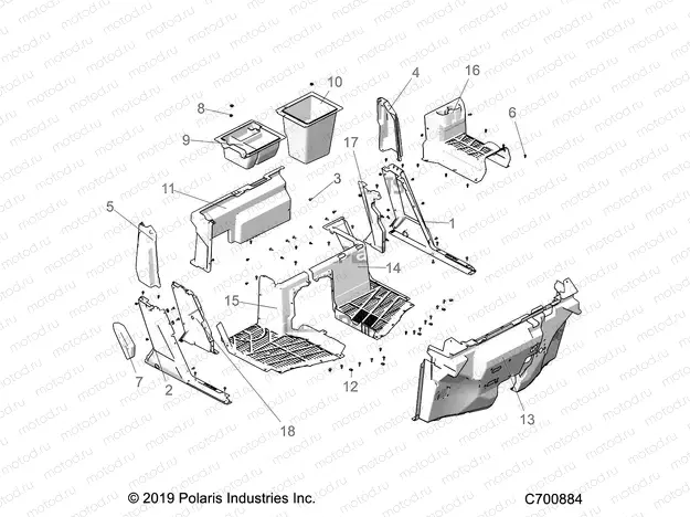 BODY | BODY, FRONT  FLOOR AND ROCKERS - R20RSE99A/B (C700884)