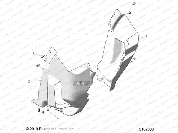 BODY | BODY, FRONT MUD GUARDS - A20SLZ95AE (C102083)