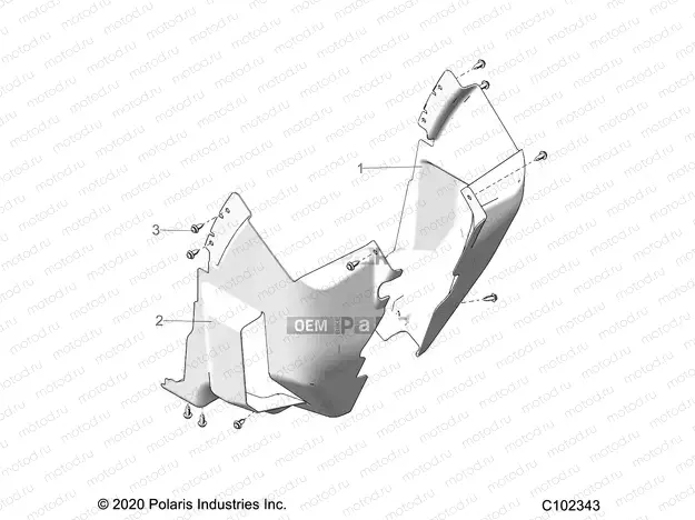 BODY | BODY, FRONT MUD GUARDS - A22SXE85A9/AF/AX (C102343)
