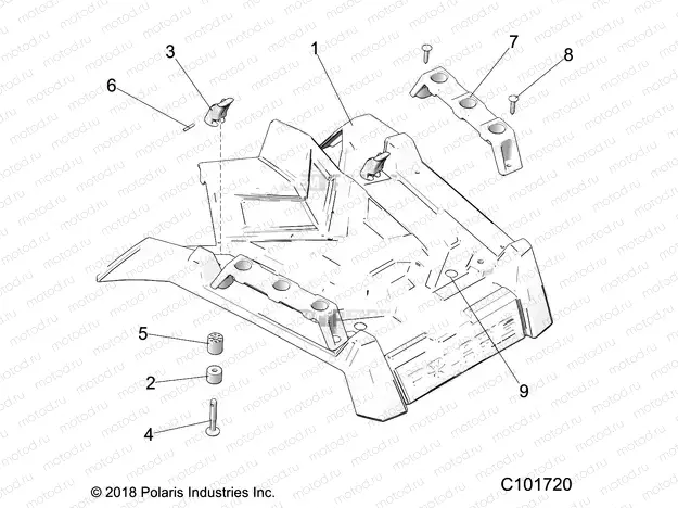BODY | BODY, FRONT RACK - A20SGE95AK (C101720)